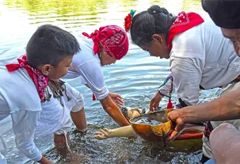 ¿Por qué llevan a San Juan al río? El Fuerte revive una tradición yoreme en su aniversario 462