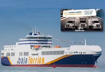 Baja Ferries tiene 20 % de descuento en estos transportes de carga por tiempo limitado
