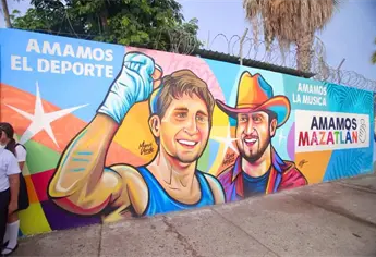 “Donde Nacen los Campeones”: inauguran mural para inspirar a jóvenes de Mazatlán