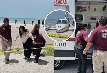 Protección Civil y cuerpos de emergencia reaccionan tras aterrizaje forzoso en Playa Norte; atienden a pasajeros y aseguran la zona