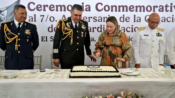 Asiste gobernadora Yeraldine al acto conmemorativo del s&eacute;ptimo aniversario de la Guardia Nacional