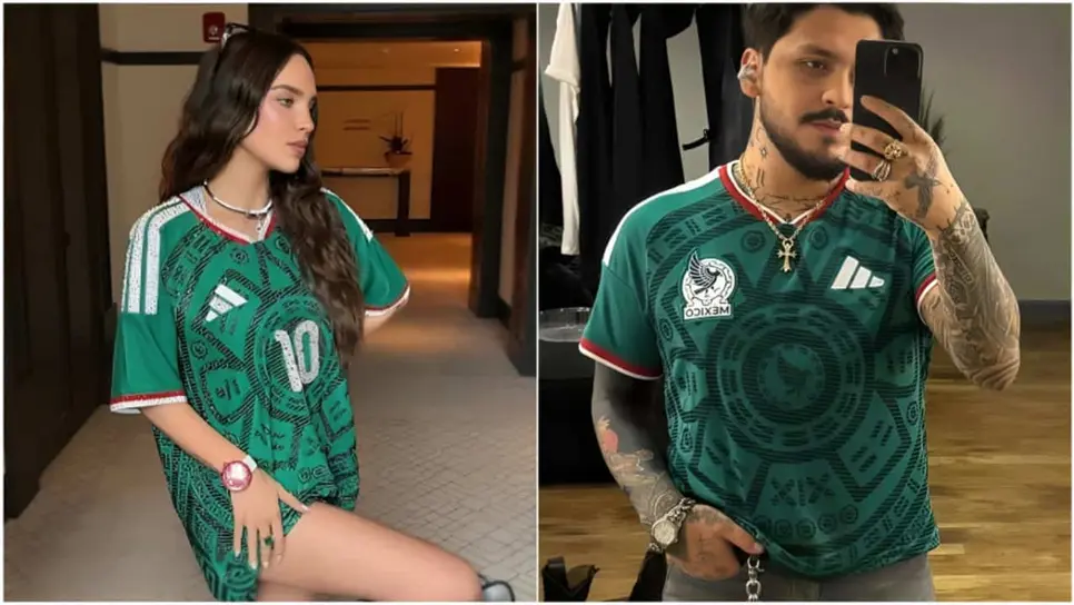 FOTO: Belinda y Nodal asisten al partido de México vs Ecuador; así fueron vistos en el Estadio Azteca