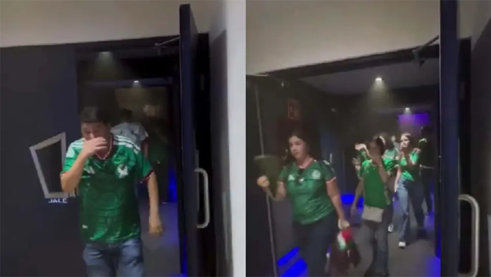 Y es que un grupo de personas al meter gol México celebraron en grande donde estos pusieron en riesgo la integridad física de los asistentes al evento, donde activaron un extintor dentro de la sala, por lo que se tuvo que evacuar a todos