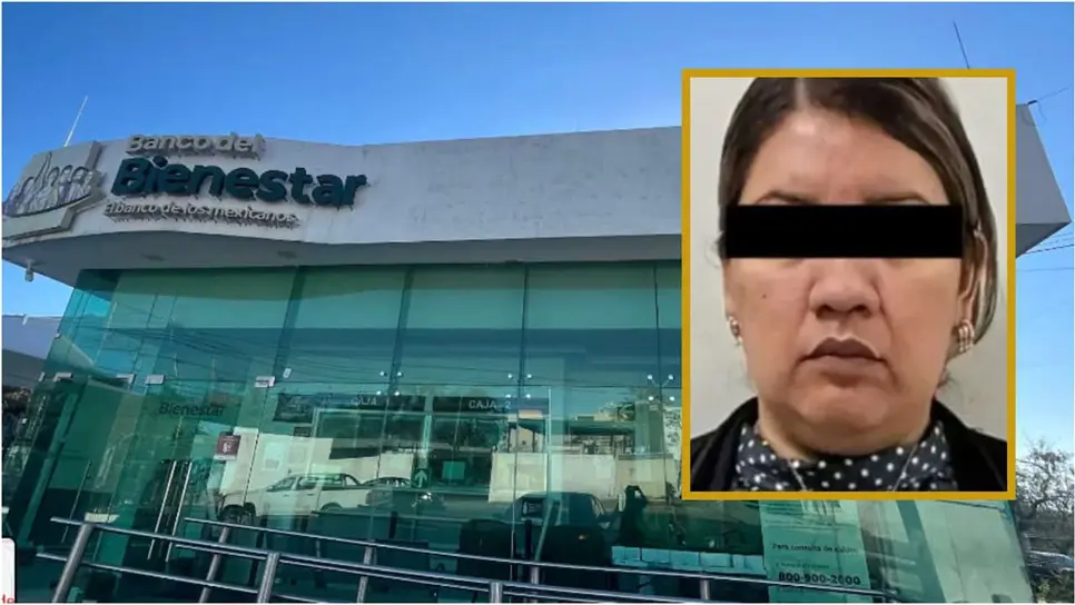 FOTO: Encarcelan a gerente del Banco de Bienestar en NL; simuló el robo de 5 millones de pesos
