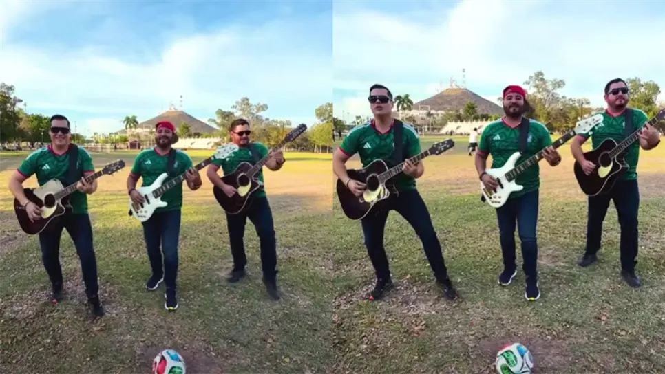 La agrupación mochitense grabó el video en las instalaciones de la Ciudad Deportiva Aurelio Rodríguez Ituarte, donde en la cancha de futbol expresaron su apoyo al conjunto mexicano