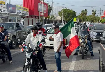 Con rally de vehículos y motocicletas, ciudadanos llevan protesta hasta Topolobampo