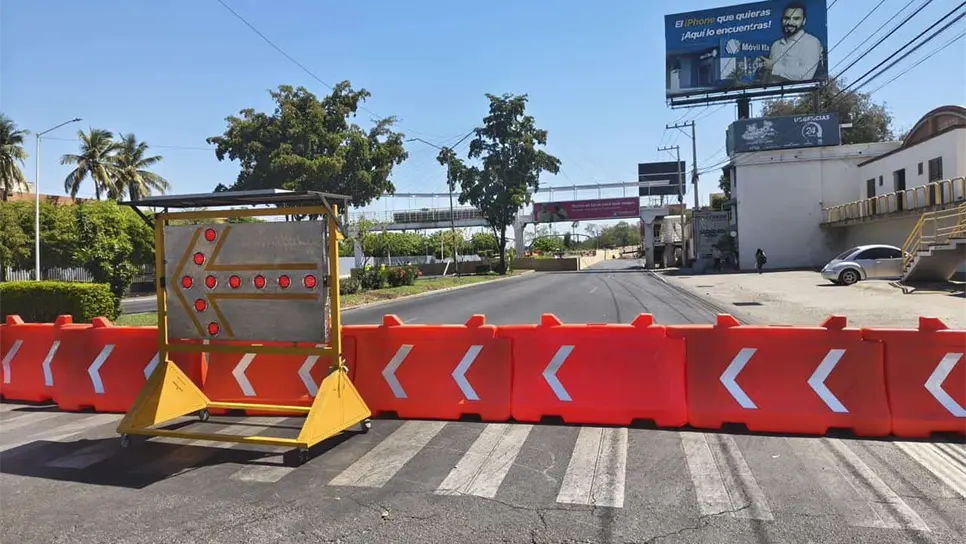 Esta noche de lunes inicia cierre parcial del bulevar Pedro Infante de Culiacán; en 4 semanas será total