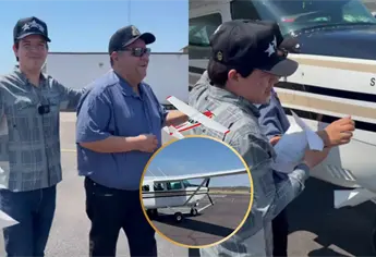 ¡Arriba la pilotiza! El Piloto y su Estilo cumple sueño de seguidor ciego y lo lleva a volar en su avioneta | VIDEO