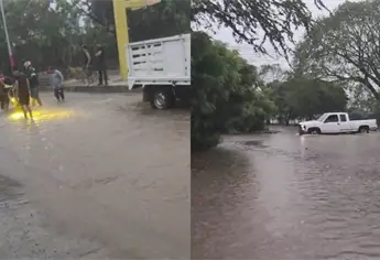 Tras fuerte lluvia, se desborda arroyo en Villa Uni&oacute;n