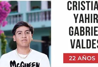 Activan ficha de búsqueda para localizar a Cristian Yair Gabriel Valdez, desaparecido en Mazatlán