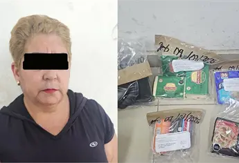 ¡Llevaba todo para la cena! Policías de Mazatlán atrapan a mujer que se robaba carnes, queso y jamón de supermercado 