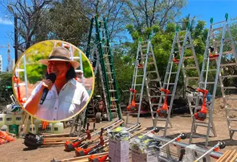 Entrega alcaldesa Minerva Osuna equipo a trabajadores de Servicios Públicos en Mazatlán