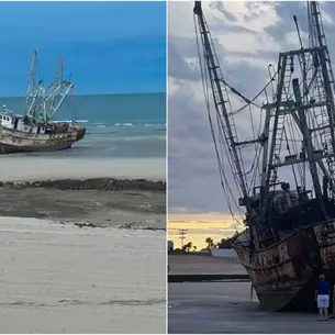 ¿Qué pasó en Puerto Peñasco? Encallan 18 barcos en playas del norte de Sonora tras fuertes vientos ¿Qué pasó en Puerto Peñasco? Encallan 18 barcos en playas del norte de Sonora tras fuertes vientos
