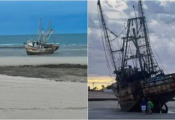 ¿Qué pasó en Puerto Peñasco? Encallan 18 barcos en playas del norte de Sonora tras fuertes vientos