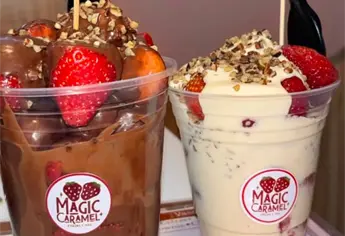 ¿Antojo de algo dulce? Estas fresas con crema se han convertido en una parada obligada en Mazatlán