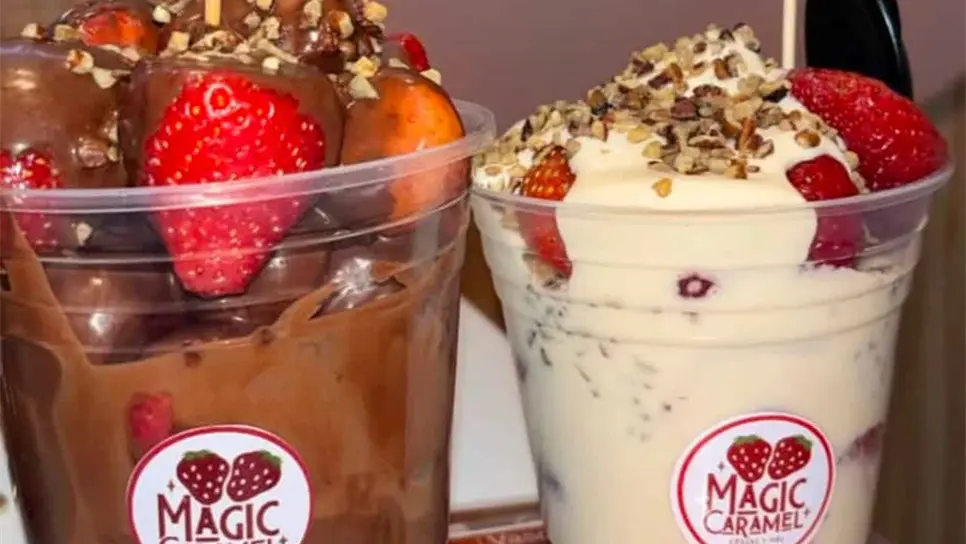 ¿Antojo de algo dulce? Estas fresas con crema se han convertido en una parada obligada en Mazatlán