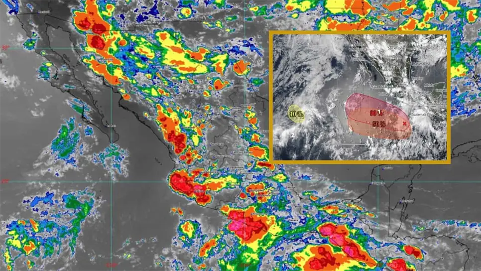 FOTO: Ciclones Elida y Fausto podrían formarse esta semana: ¿Dónde va a llover del 13 al 16 de julio?