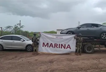 Marina asegura dos veh&iacute;culos robados y explosivos en El Lim&oacute;n de los Peraza, San Ignacio