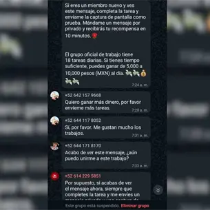 ¡Alerta en Los Mochis! Llegan grupos de estafa por WhatsApp; se hacen pasar por una "Agencia de Reclutamiento de YOUTUBER" ¡Alerta en Los Mochis! Llegan grupos de estafa por WhatsApp; se hacen pasar por una "Agencia de Reclutamiento de YOUTUBER"