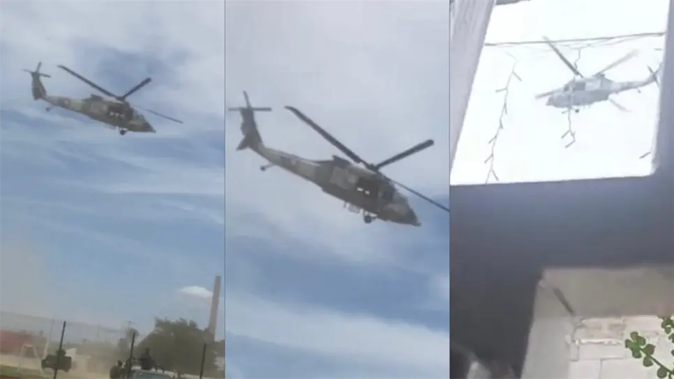 Operativo militar y de la Fuerza Aérea genera movilización en Navolato