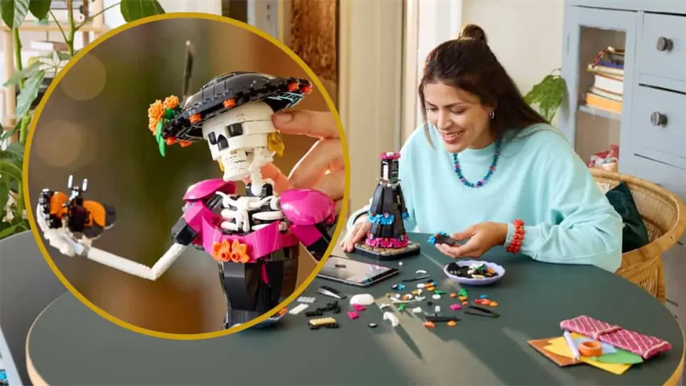 FOTO: Lanzan Catrina de Lego, el adorno que vas a querer en el altar de muertos, ¿cuánto cuesta?