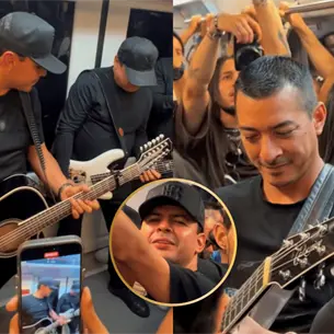 Los Hijos de Barr&oacute;n cantan en el tren ligero de Guadajalara y as&iacute; los recibieron | VIDEO