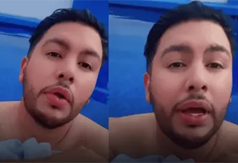 Estoy relajándome en la alberca de mi casa, alcalde de Elota comparte mensaje desde su piscina