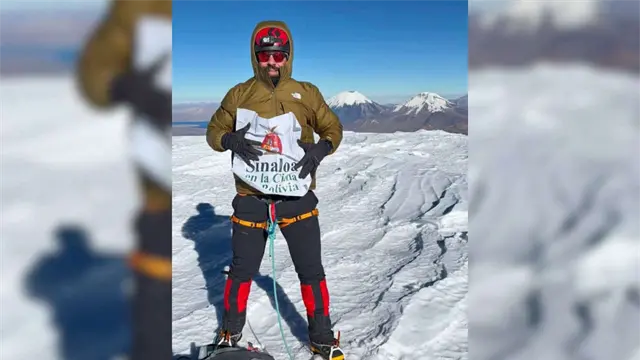 Sinaloense conquista el "Techo de Bolivia", una de las montañas más desafiantes de Sudamérica Sinaloense conquista el "Techo de Bolivia", una de las montañas más desafiantes de Sudamérica