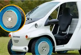En Japón prueban neumáticos sin aire en los autos eléctricos y así funcionan