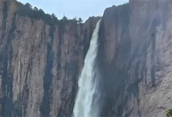 Así lucen las cascadas de Basaseachi en la sierra Tarahumara tras las recientes lluvias | VIDEO