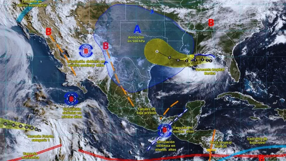 Monzón mexicano: Pronóstico de lluvias muy fuertes y calor de 45°C