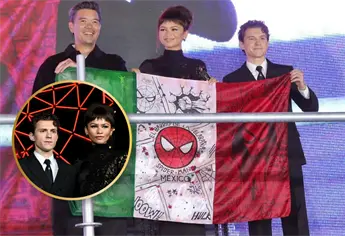 Tom Holland y zendaya enamoran CDMX con la presentación de Spiderman: brand new day