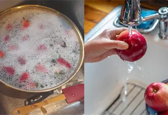 El grave error al lavar frutas y verduras con jabón de platos que pone en riesgo tu estómago