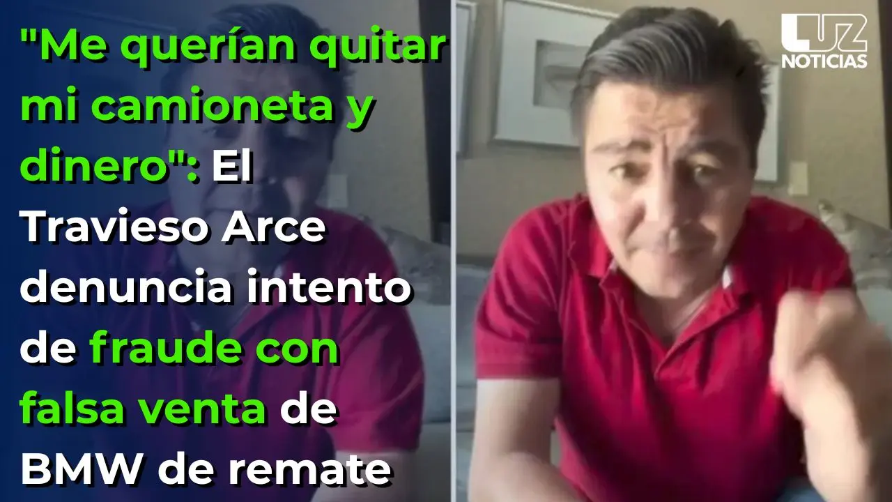 El Travieso Arce denuncia intento de fraude con falsa venta de BMW de remate
El Travieso Arce denuncia intento de fraude con falsa venta de BMW de remate