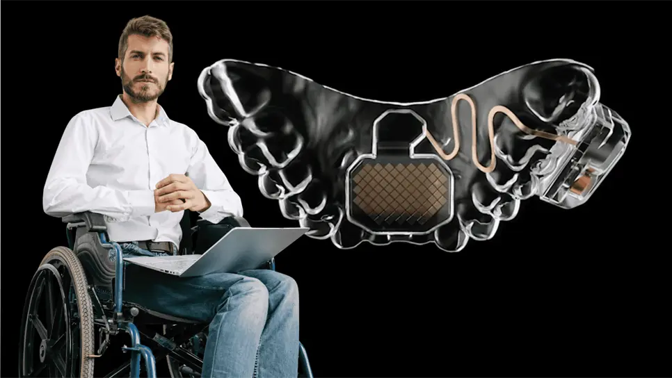 FOTO: Desarrollado por la empresa estadounidense Augmental, este innovador accesorio funciona como un trackpad inalámbrico.