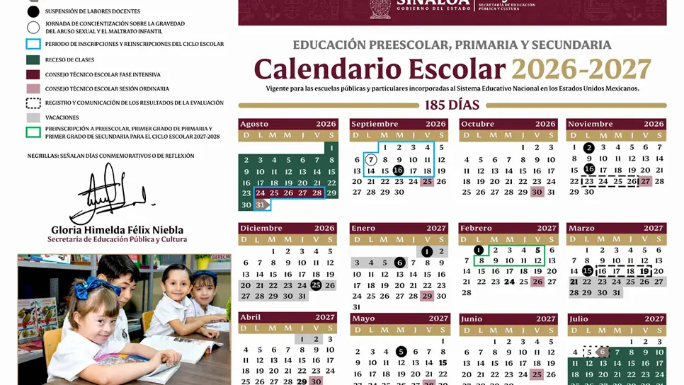 Finalmente, la dependencia informó que ya se encuentra disponible también el calendario respectivo para las Escuelas Normales y demás instituciones formadoras de docentes