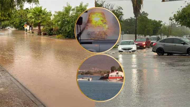 Policías de Ahome rescatan a familia atrapada por la intensa lluvia rumbo a El Maviri Policías de Ahome rescatan a familia atrapada por la intensa lluvia rumbo a El Maviri