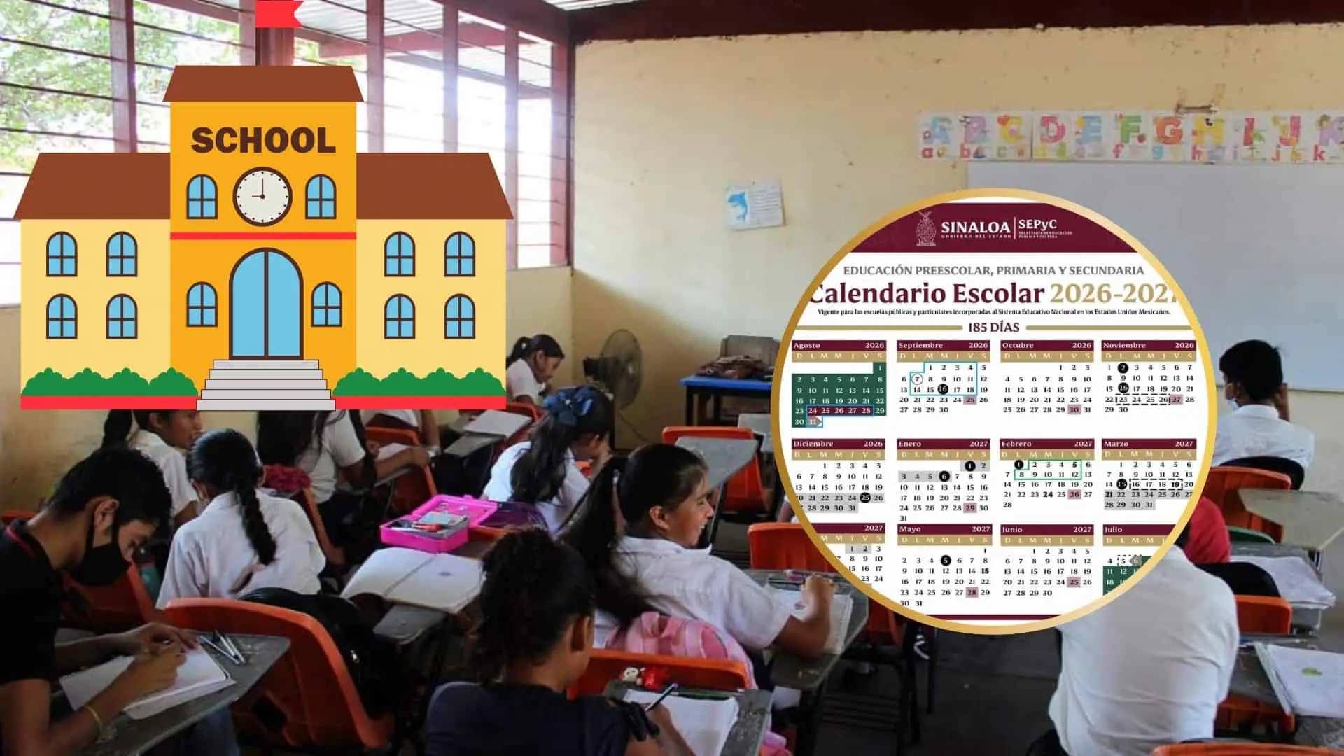 SEPyC: &iquest;Qu&eacute; d&iacute;as NO habr&aacute; CLASES en Sinaloa, seg&uacute;n en el Calendario Escolar 2026-2027?