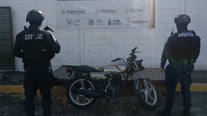 Grupo interinstitucional recupera motocicleta robada en Culiac&aacute;n