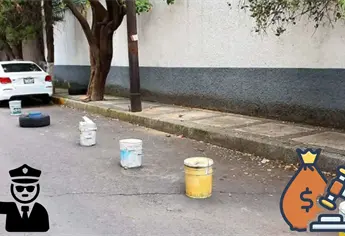 Esta es la multa por bloquear con objetos áreas de estacionamiento en esta Ciudad de México